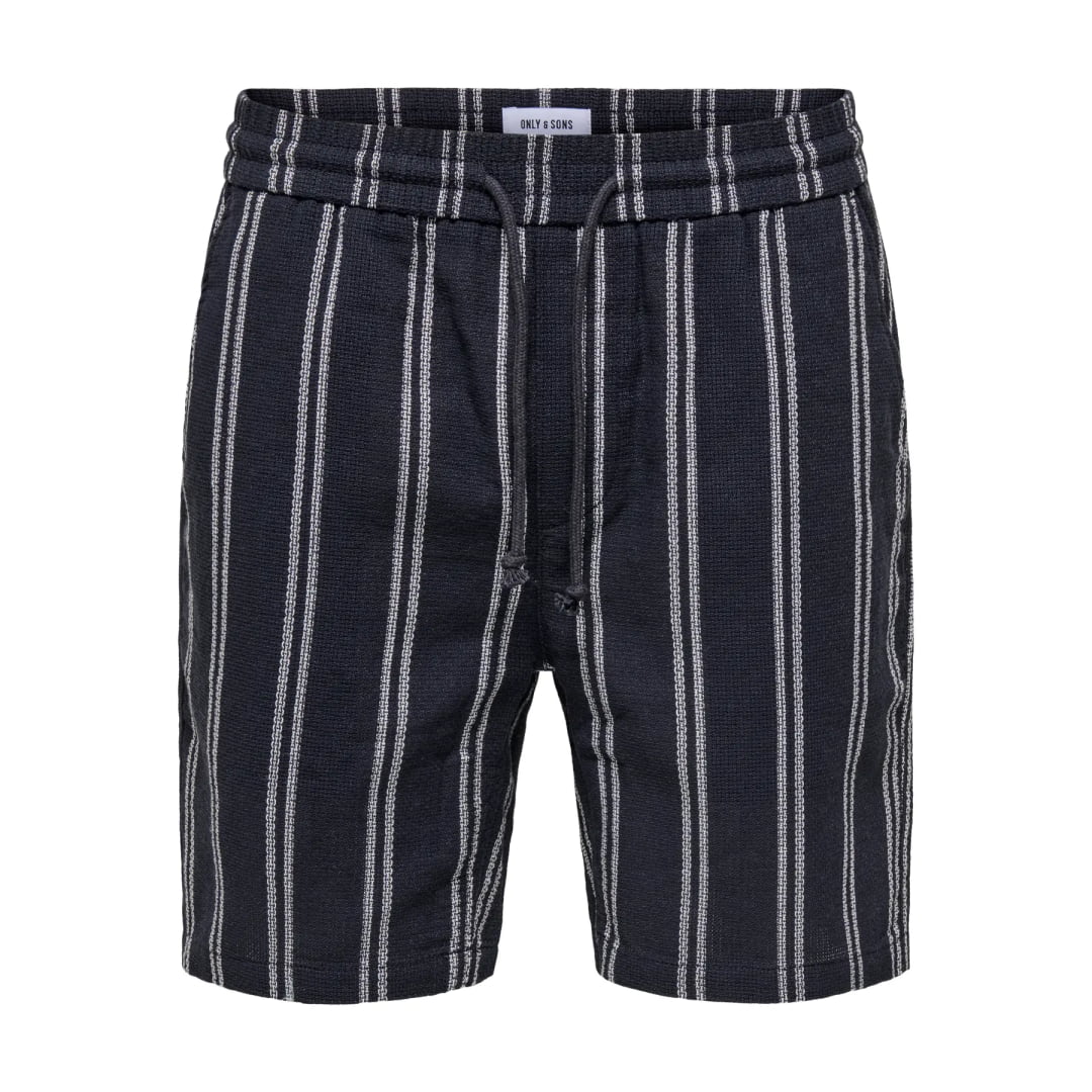 Short Only & Sons ONSTREV Life Reg Stru Stripe Dark Navy