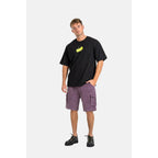 Short Reell City Cargo Baby Cord Purple - Insidshop.com