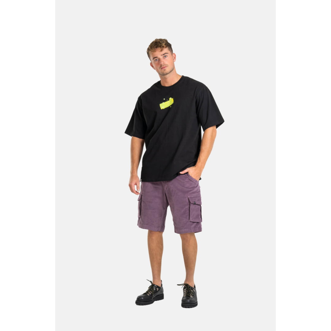 Short Reell City Cargo Baby Cord Purple - Insidshop.com