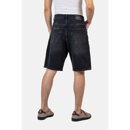 Short Reell Solid Black Wash - Light Blue Stone