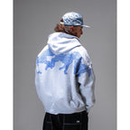 Sweat à Capuche Horse Power Zip Grey - Insidshop.com