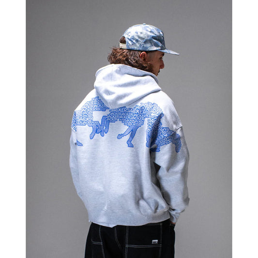 Sweat à Capuche Horse Power Zip Grey - Insidshop.com