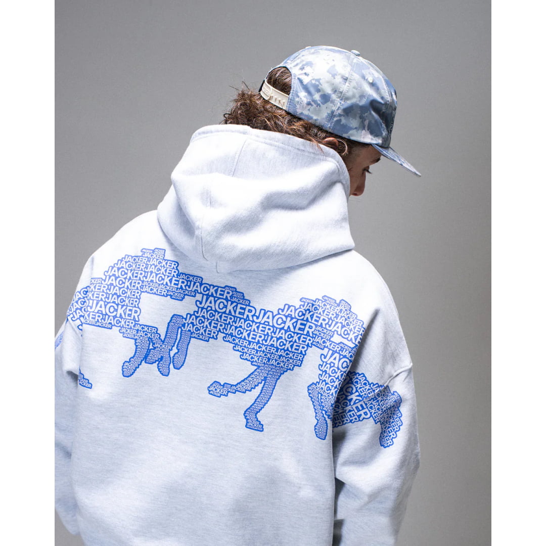 Sweat à Capuche Horse Power Zip Grey - Insidshop.com