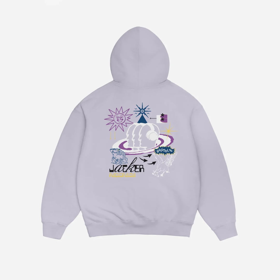Sweat à Capuche Jacker Bristol Purple - Insidshop.com