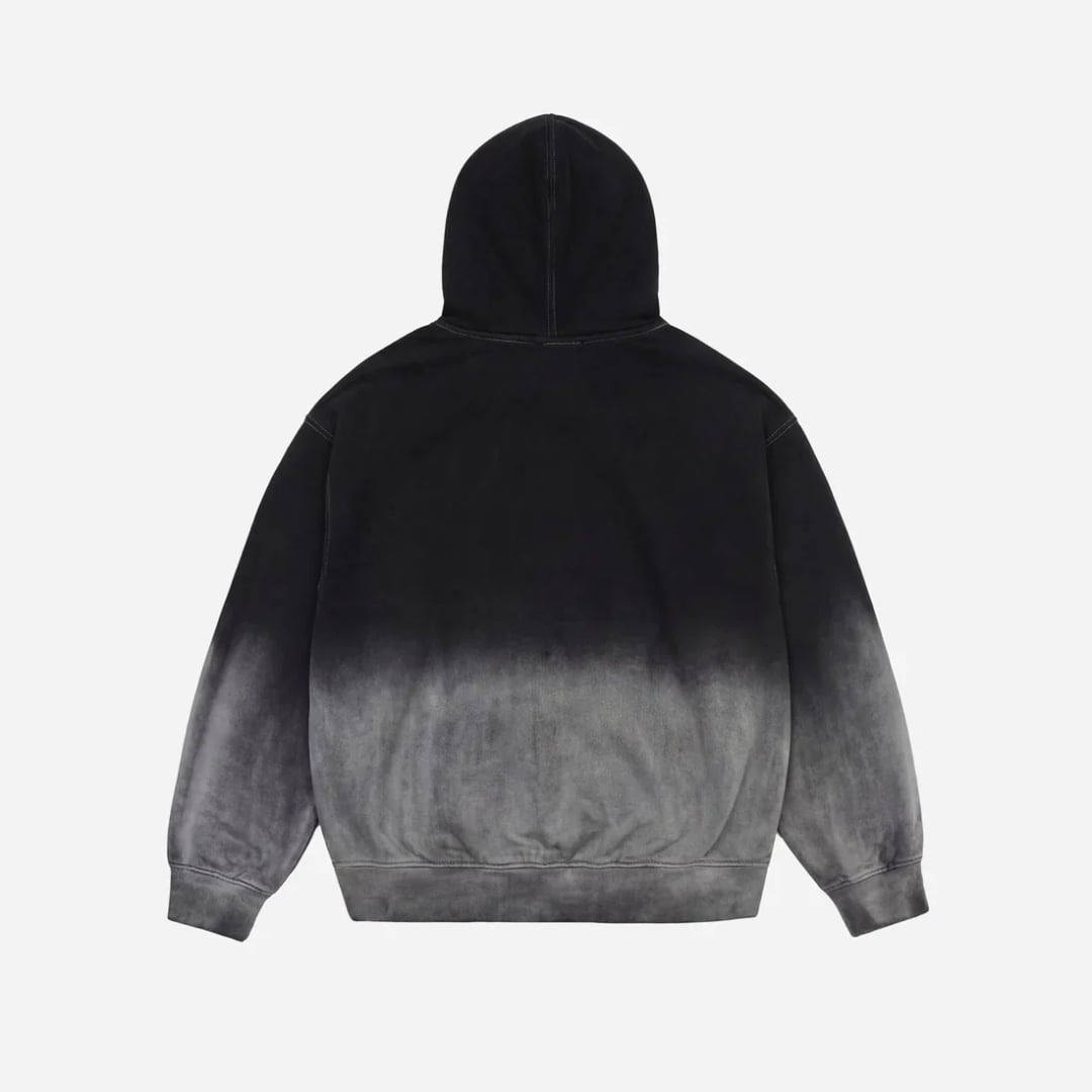 Sweat à Capuche Jacker Curve Logo Zip Gradient Washed