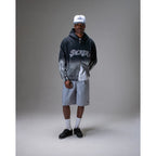 Sweat à Capuche Jacker Curve Logo Zip Gradient Washed