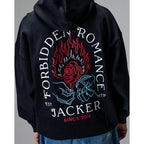 Sweat à Capuche Jacker Forbidden Romance Black