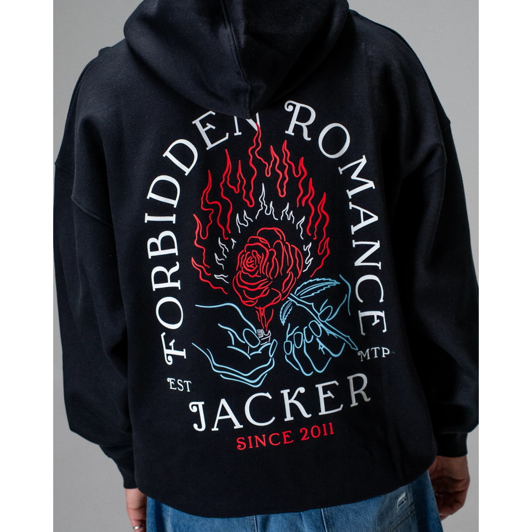 Sweat à Capuche Jacker Forbidden Romance Black