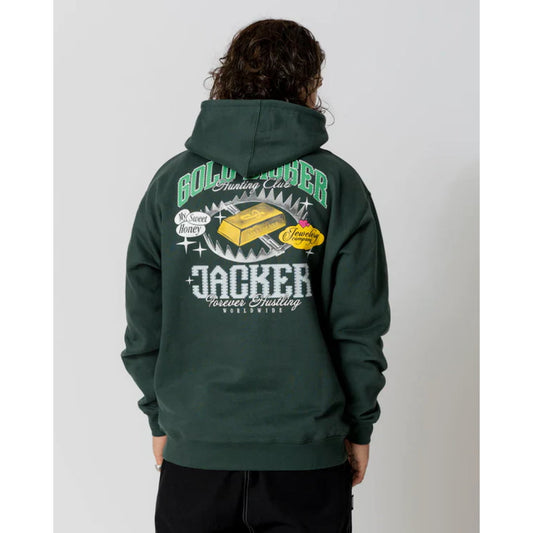 Sweat à Capuche Jacker Gold Digger Green - Lobster Service