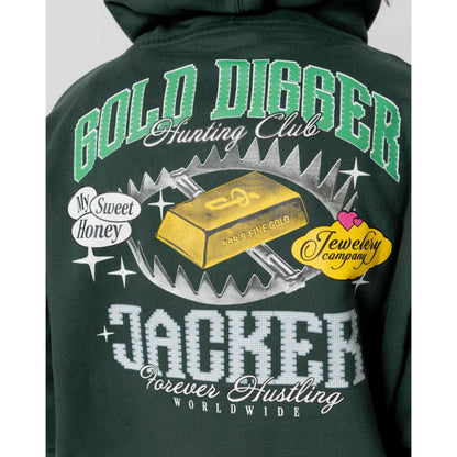 Sweat à Capuche Jacker Gold Digger Green - Lobster Service