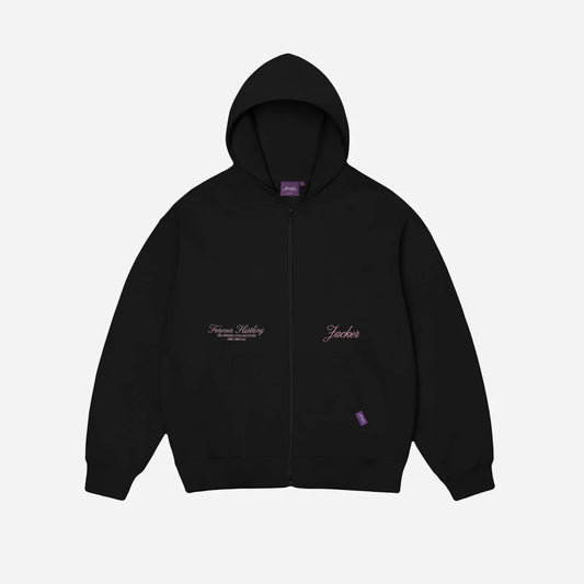 Sweat à Capuche Jacker Grace Zip Black - Insidshop.com