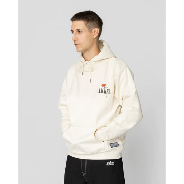 Sweat à Capuche Jacker Holy Roses Beige - Insidshop.com