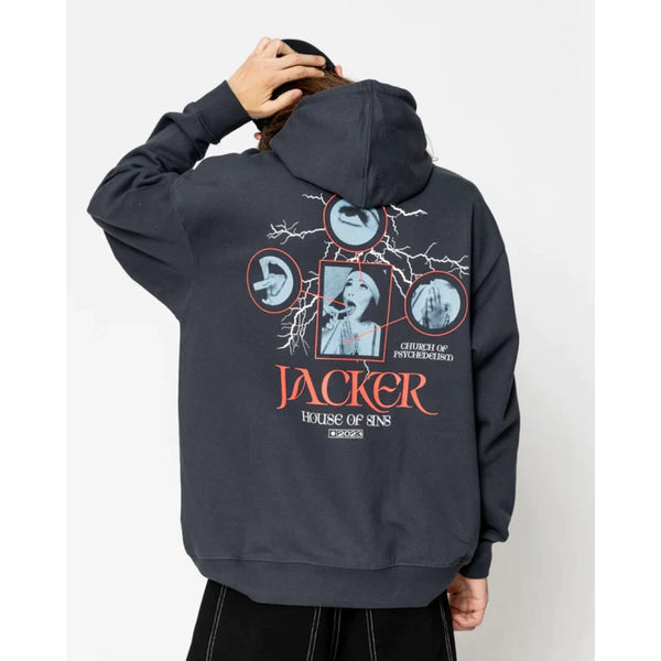 Sweat à Capuche Jacker House of Sins Navy - Of -