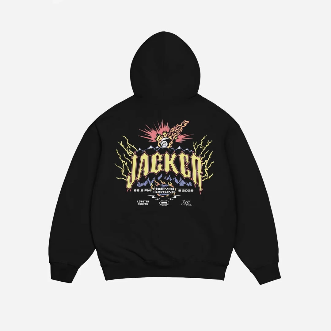 Sweat à Capuche Jacker Inferno Black - Insidshop.com
