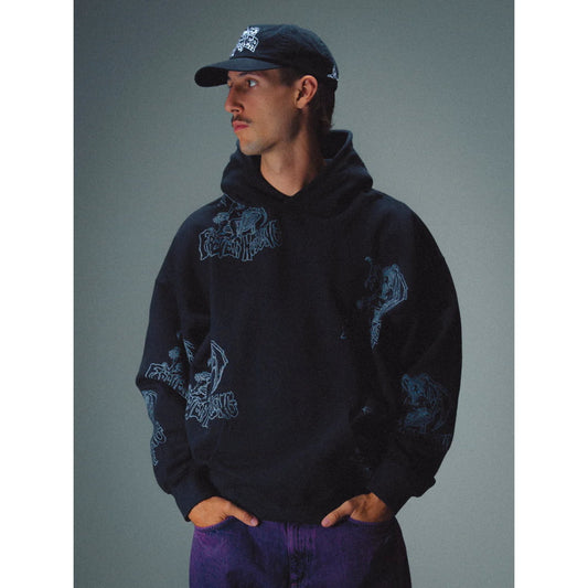 Sweat à Capuche Jacker Karen Washed Black - Insidshop.com