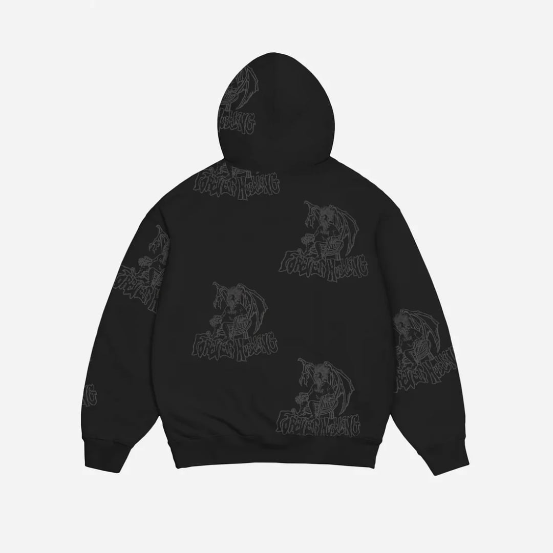 Sweat à Capuche Jacker Karen Washed Black - Insidshop.com