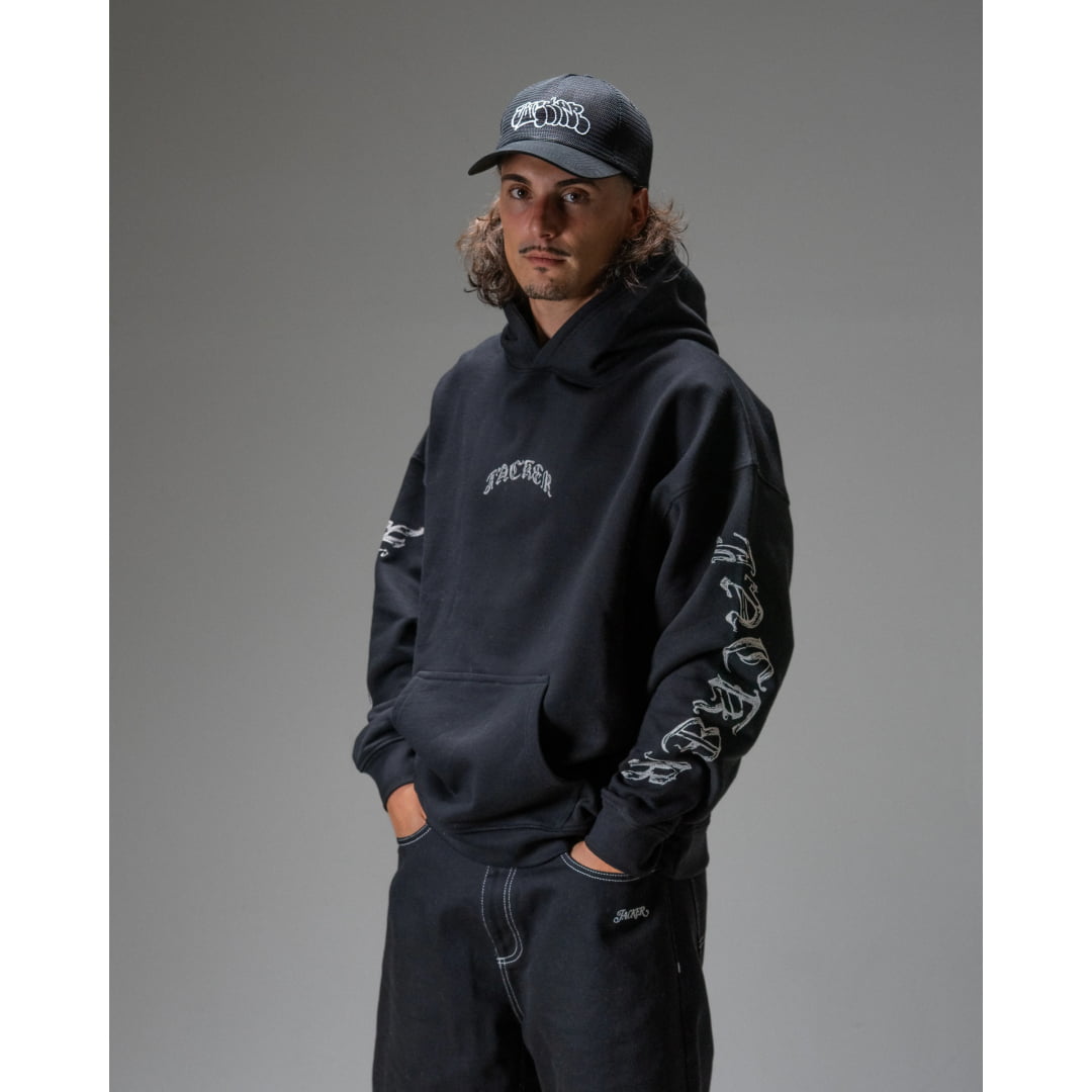 Sweat à Capuche Jacker N°1890 Black - Insidshop.com