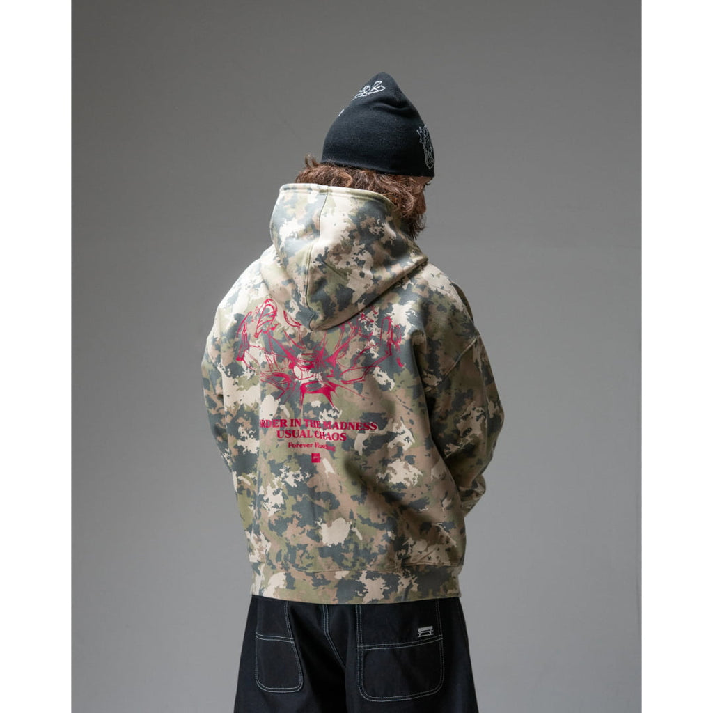 Sweat à Capuche Jacker N°1890 Zip Camo - Insidshop.com