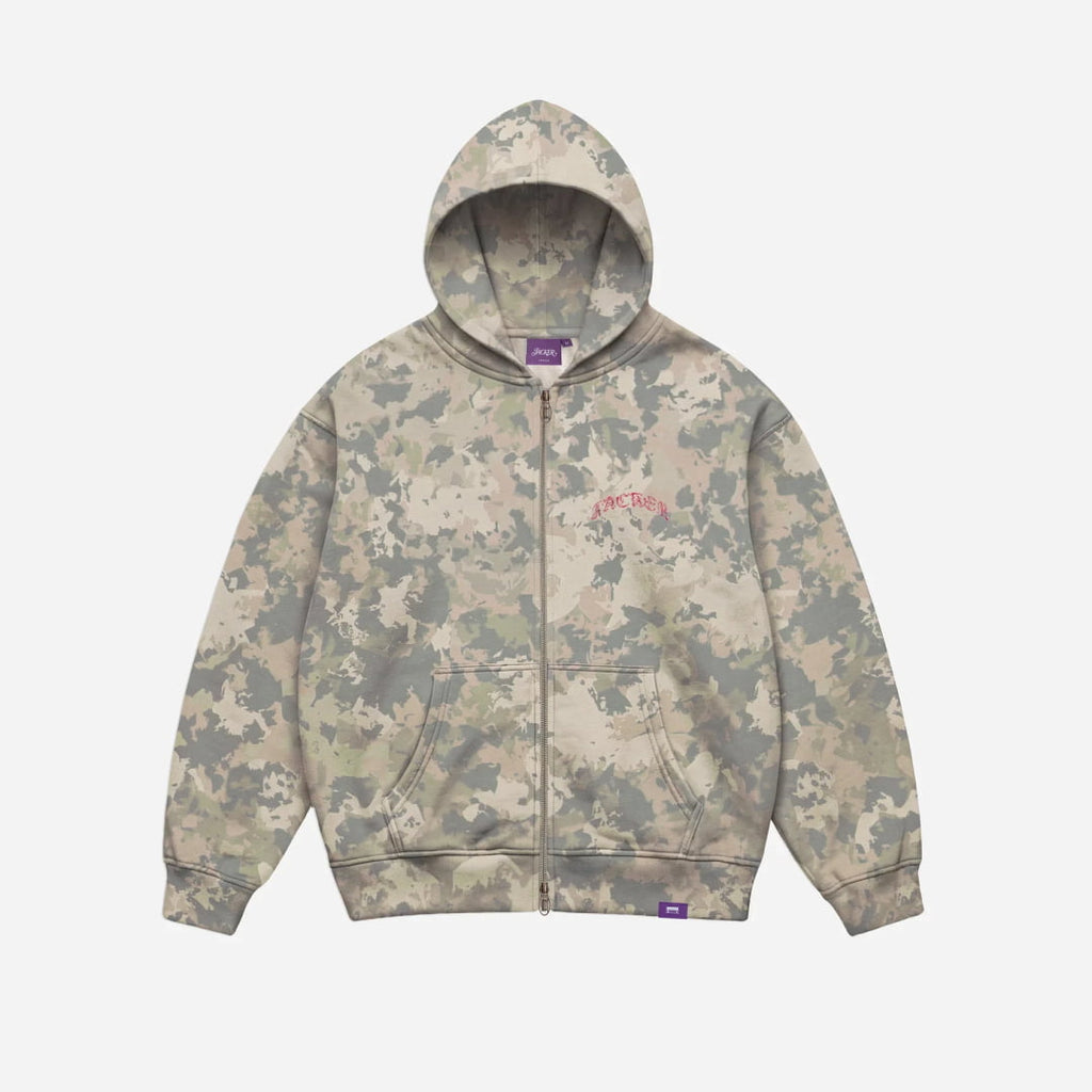 Sweat à Capuche Jacker N°1890 Zip Camo - Insidshop.com