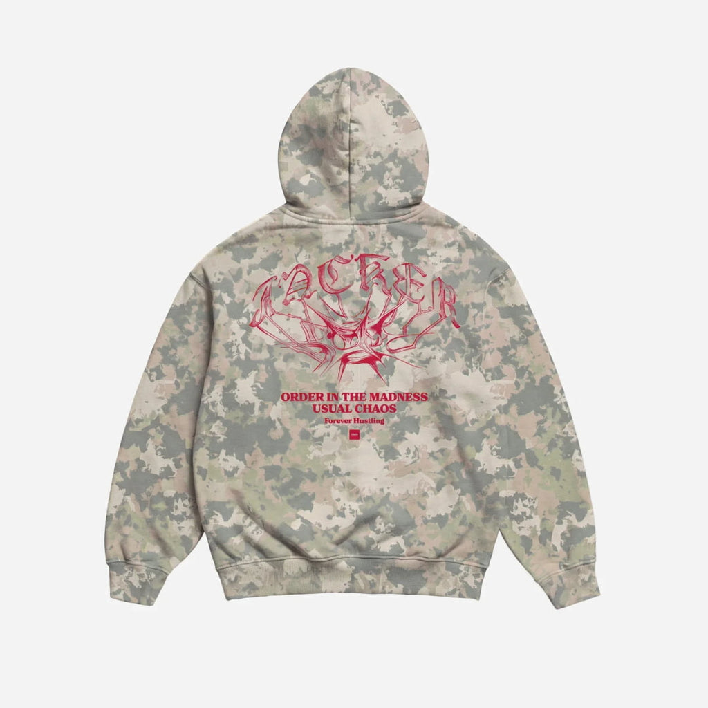 Sweat à Capuche Jacker N°1890 Zip Camo - Insidshop.com