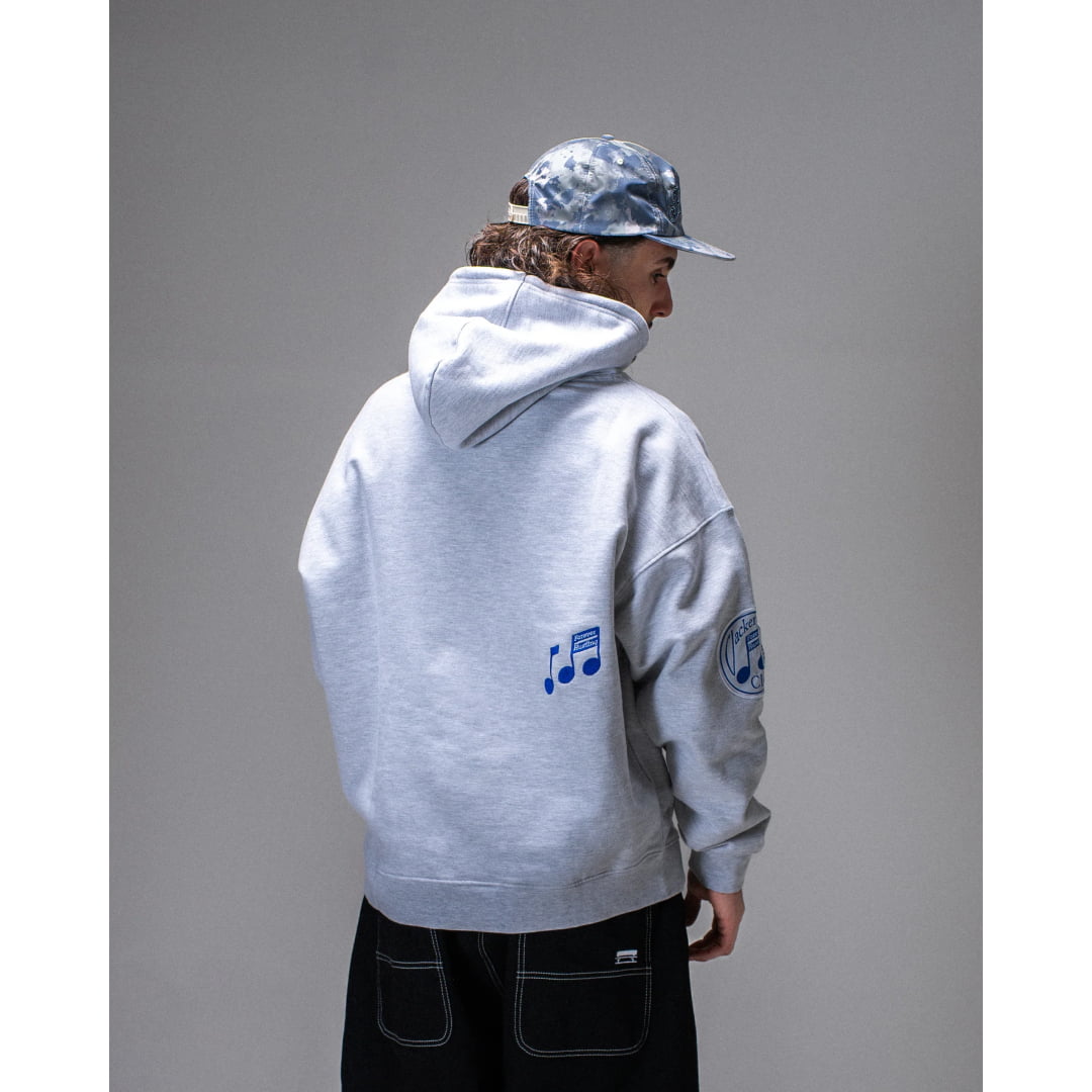 Sweat à Capuche Jacker Records Heather Grey - Insidshop.com