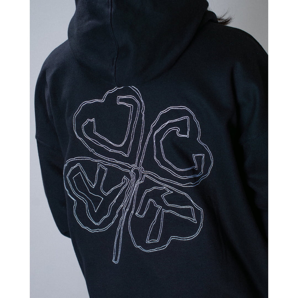 Sweat à Capuche Jacker Red Clover Black - Insidshop.com