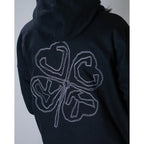 Sweat à Capuche Jacker Red Clover Black - Insidshop.com