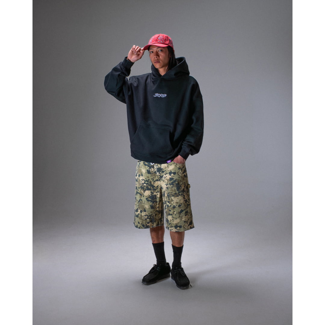 Sweat à Capuche Jacker Red Clover Black - Insidshop.com