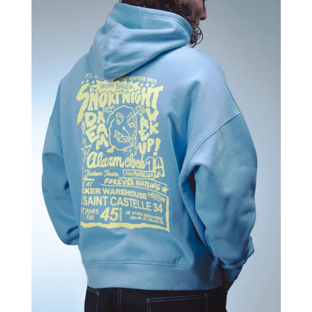 Sweat à Capuche Jacker Wake Up! Blue - Up! - Insidshop.com