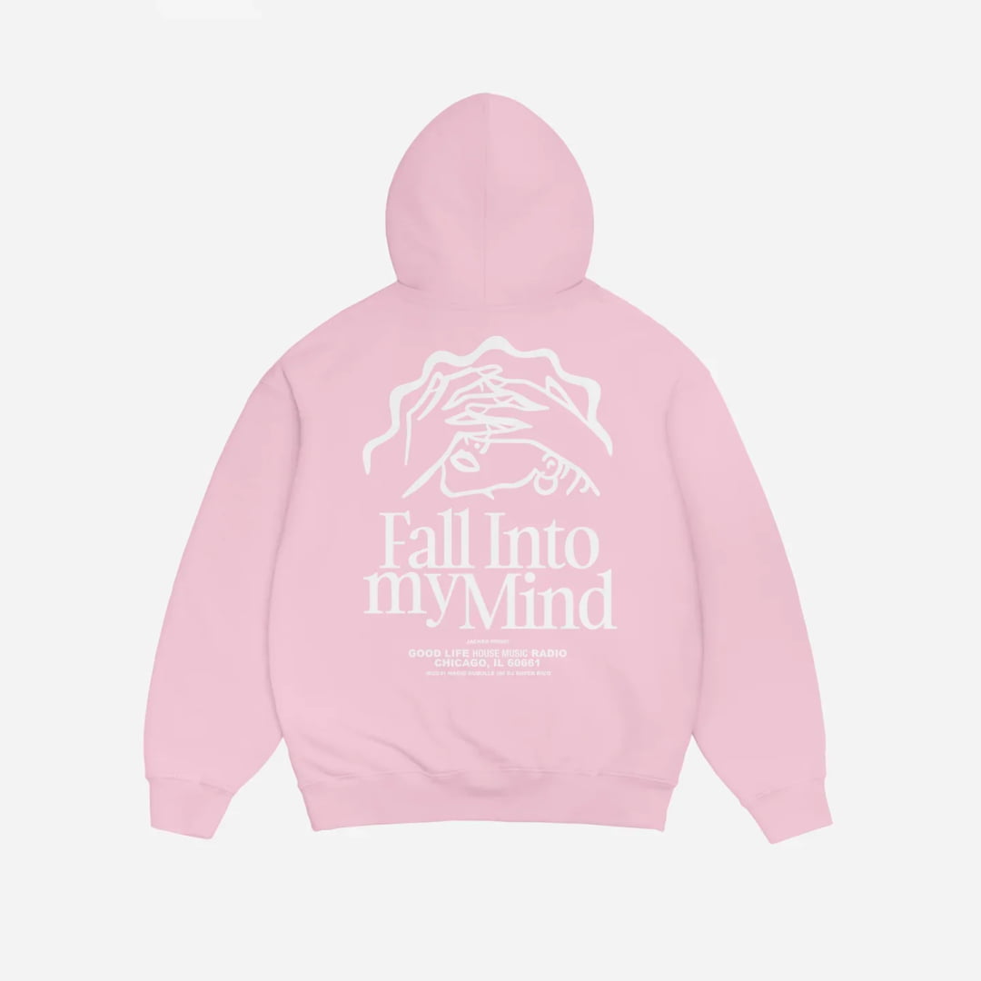 Sweat à Capuche Jacker Warehouse Pink - Zip Black