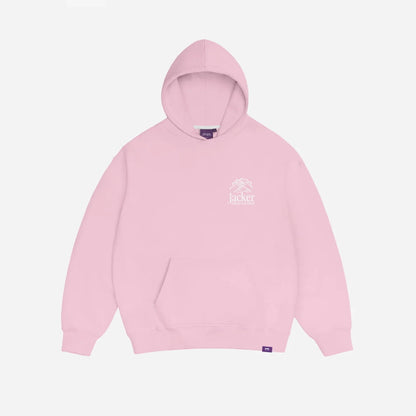 Sweat à Capuche Jacker Warehouse Pink - Zip Black