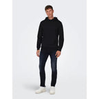 Sweat à Capuche Only & Sons Onsceres Black - Insidshop.com