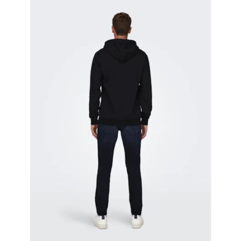 Sweat à Capuche Only & Sons Onsceres Black - Insidshop.com