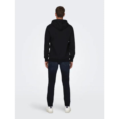 Sweat à Capuche Only & Sons Onsceres Black - Insidshop.com