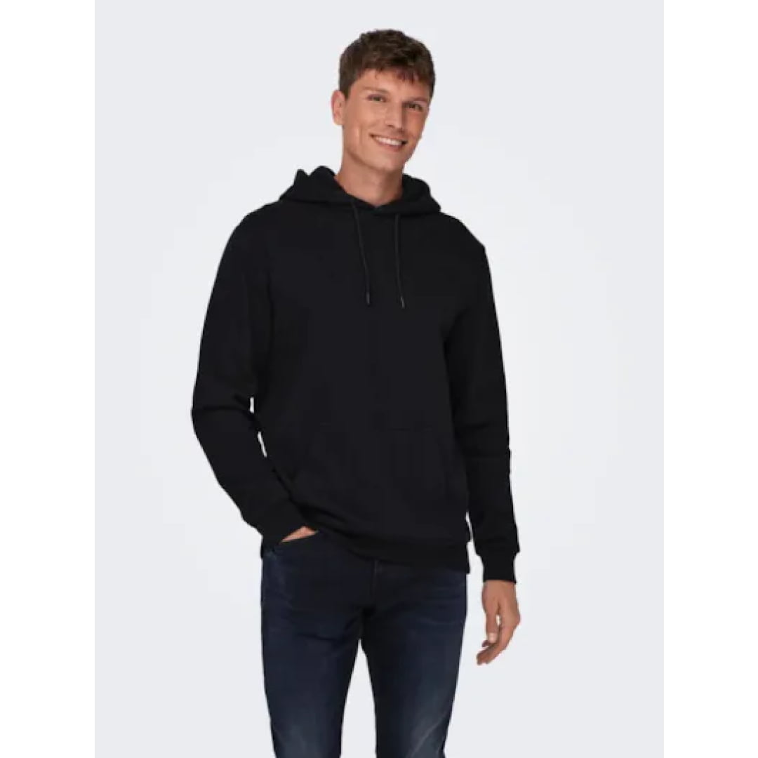 Sweat à Capuche Only & Sons Onsceres Black - Insidshop.com