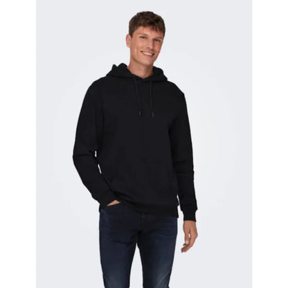 Sweat à Capuche Only & Sons Onsceres Black - Insidshop.com