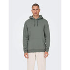Sweat à Capuche Only & Sons Onsceres Castor Gray