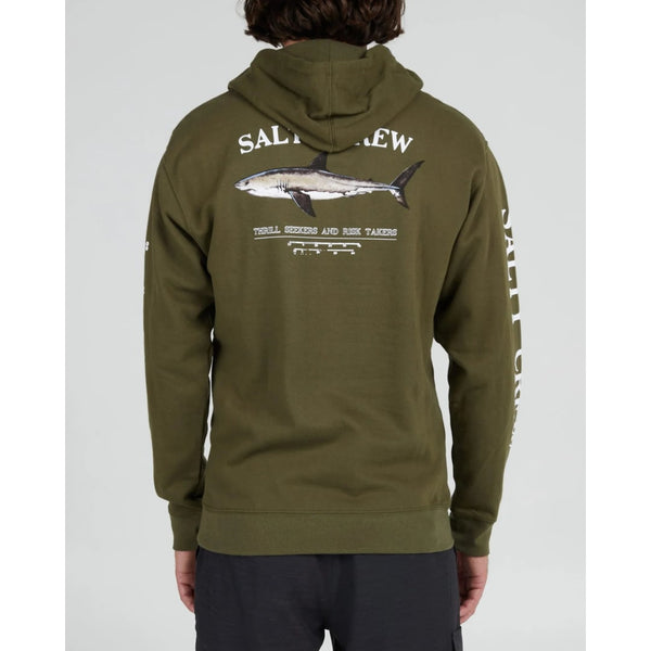 Sweat à Capuche Salty Crew Bruce Fleece Army - Insidshop.com