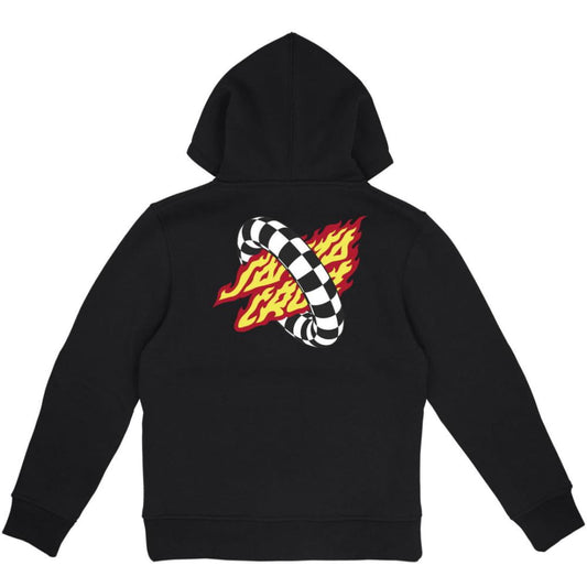 Sweat à Capuche Santa Cruz Youth Goal Flame Black