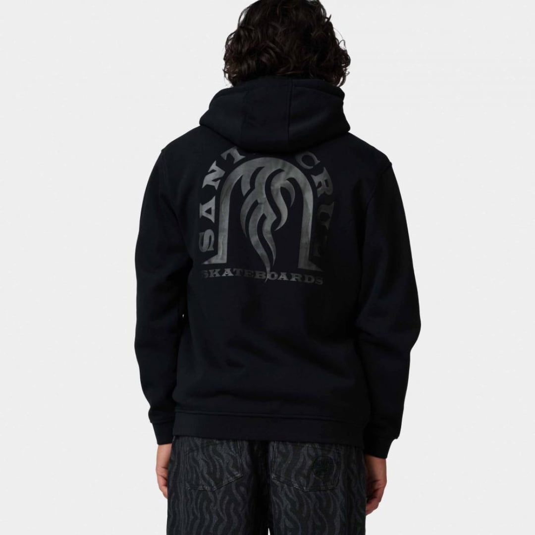 Sweat à Capuche Santa Cruz Zip Dressen Tribal Arch Black
