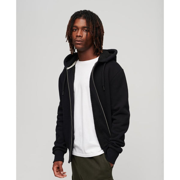 SWEAT A CAPUCHE SUPERDRY ESSENTIAL BORG LINED ZIP - Sweat