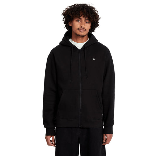 Sweat à Capuche Volcom Single Stone Zip Black
