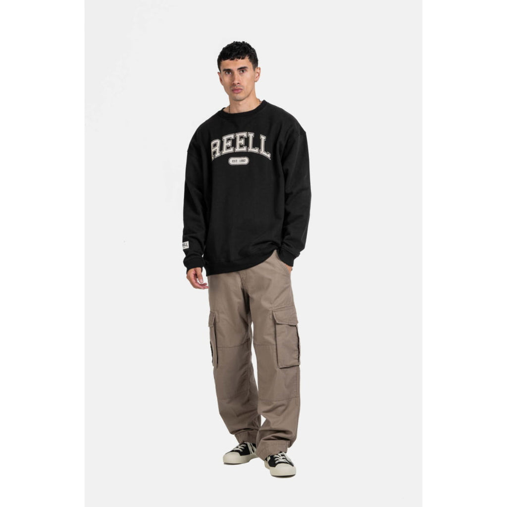 Sweat à Col Rond Reell Team Crewneck Deep Black