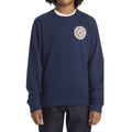 Sweat Col Rond DCShoe Throwback Crew Boy Dress Blues