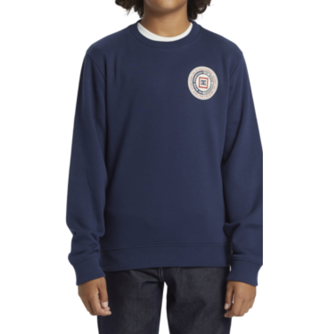 Sweat Col Rond DCShoe Throwback Crew Boy Dress Blues