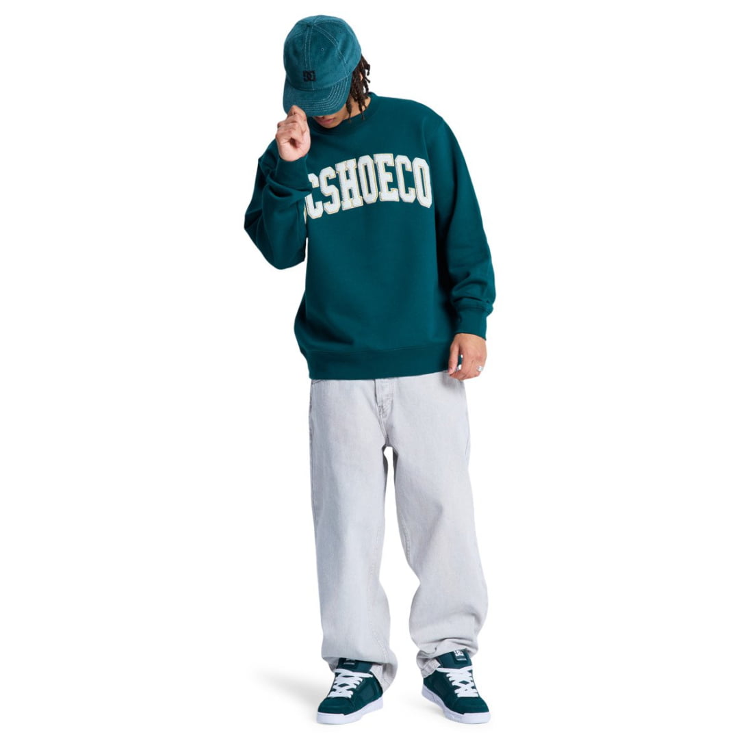 Sweat Col Rond DCSHOES Varsity Crew Ponderosa Pine - Dcshoes
