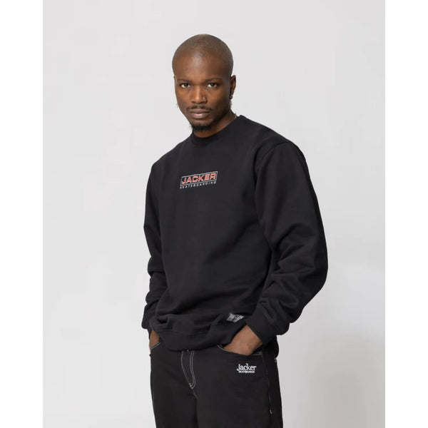 Sweat Col Rond EuroSkate Logo Black - Euroskate -