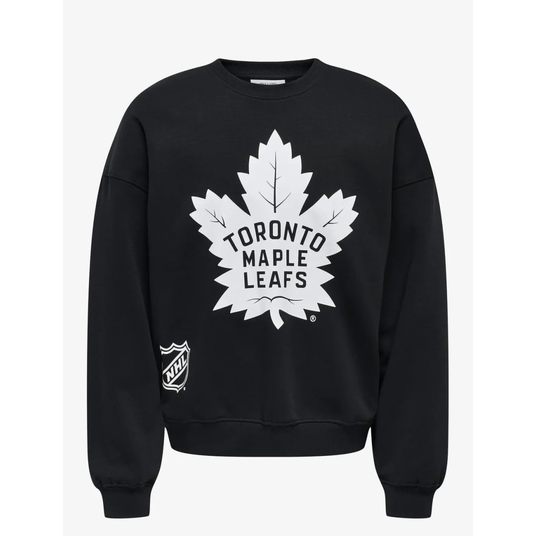 Sweat Col Rond Only & Sons ONSNHL VTG Toronto Maple Leafs