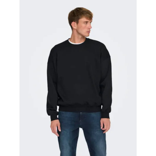Sweat Col Rond Only & Sons Onsturner Life VTG Black - Vtg