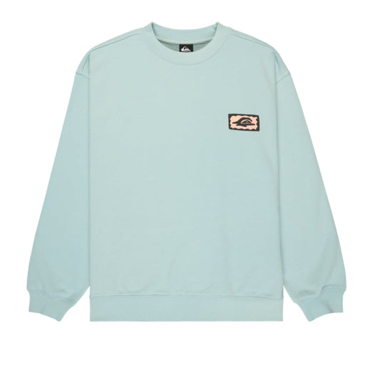 Sweat Col Rond Quiksilver Elevated Blue Haze - Insidshop.com